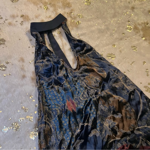 NWT Free People XS Satin Lady Love Tunic Top Halter Dress - Picture 4 of 8